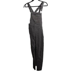Faded Black Gray Denim Bib Overalls Womens XS* Grunge Punk Rock Skinny Jeans H&M